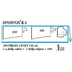 n&aacute;vod &Scaron;IT&Iacute;: SPODNIČKA, rovn&yacute; střih