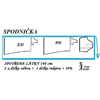 n&aacute;vod &Scaron;IT&Iacute;: SPODNIČKA, rovn&yacute; střih